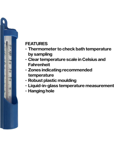 Termómetro de piscina S. Brannan 230mm - Agua jacuzzi y baño