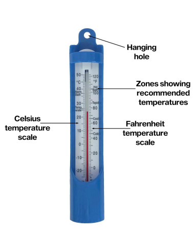 Termómetro de piscina S. Brannan 230mm - Agua jacuzzi y baño