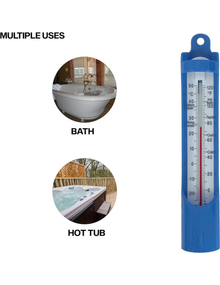 Termómetro de piscina S. Brannan 230mm - Agua jacuzzi y baño