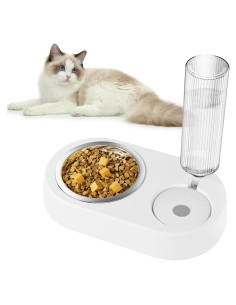 Dispensador automático de comida y agua Kola Panda 680ml blanco