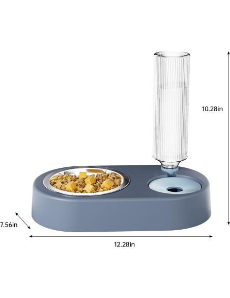 Dispensador automático de comida y agua Kola Panda 680ml blanco