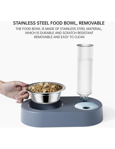 Dispensador automático de comida y agua Kola Panda 680ml blanco