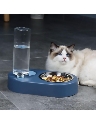 Dispensador automático de comida y agua Kola Panda 680ml blanco