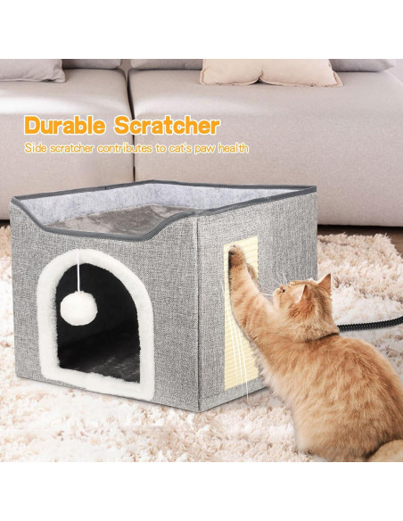 Cama Térmica para Gatos HXPLN con Almohadilla Removible 40x34cm