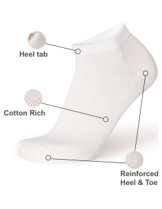 Calcetines Cortos Unisex EnerWear Coolmax 24 Pares Algodón 2