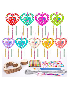 Kit de 9 Campanas de Viento Corazón XJWWHZ para Manualidades