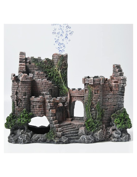 Decoración de Acuario Castillo PTFJZ 20.1x8.4x14.5cm