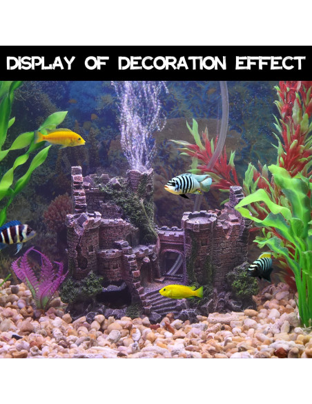Decoración de Acuario Castillo PTFJZ 20.1x8.4x14.5cm