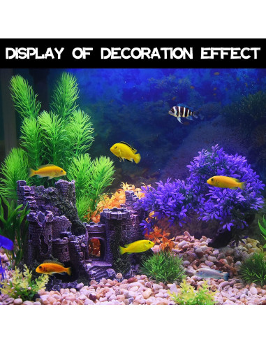 Decoración de Acuario Castillo PTFJZ 20.1x8.4x14.5cm