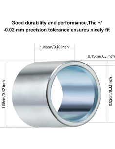Kit de Hardware para Skateboard Hotop 56 Piezas - Espaciadores, Tuercas y Anillos 2