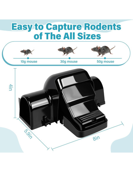 Trampas para Ratas Motrapso - Paquete de 4 Unidades Reutilizables