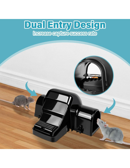 Trampas para Ratas Motrapso - Paquete de 4 Unidades Reutilizables