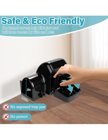 Trampas para Ratas Motrapso - Paquete de 4 Unidades Reutilizables