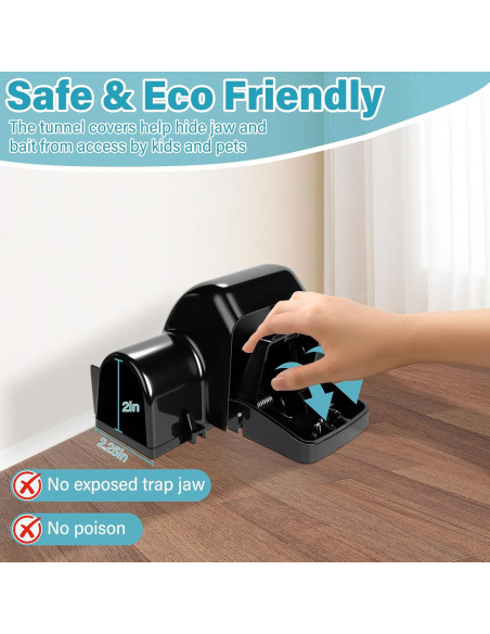 Trampas para Ratas Motrapso - Paquete de 4 Unidades Reutilizables