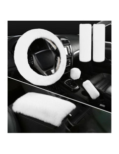 Juego de 6 fundas de volante esponjosas Ohleats 15" blanco