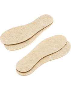 Plantillas de fieltro LAMBAA 2 pares lana de oveja unisex 2