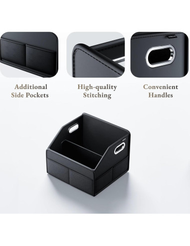 Organizador de Maletero ULPOCMU de Cuero PU 22.7L Compacto