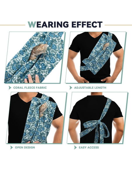 Transportador y Arnés Ajustable para Dragón Barbudo - 39x17cm