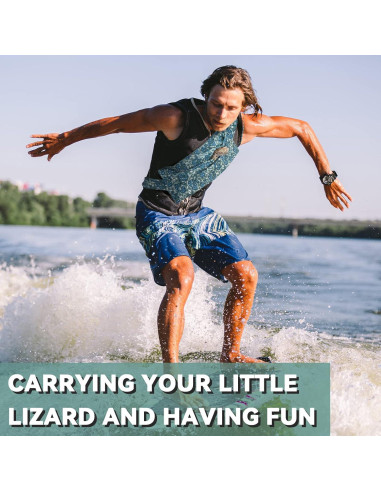 Transportador y Arnés Ajustable para Dragón Barbudo - 39x17cm