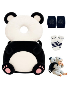 Mochila Protectora de Cabeza LaSognna Panda para Bebés