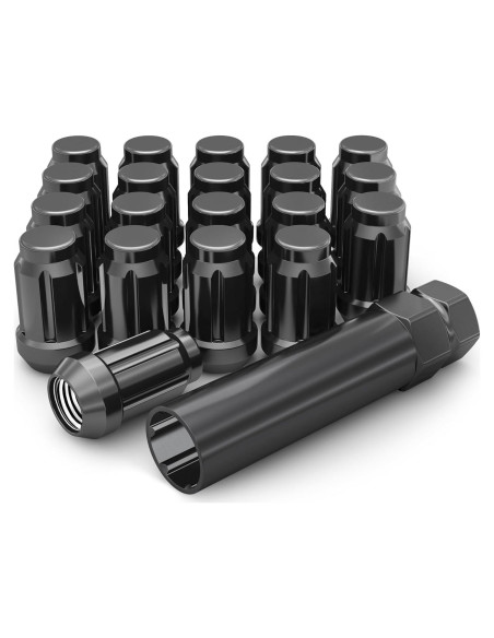 Tuercas de Rueda Caballero Blanco 3807BK-20AM Cromo Negro M12x1.50