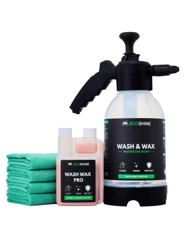 Kit de Lavado y Cera Sin Agua Ecoshine 8 Fl Oz - Detalle Rápido