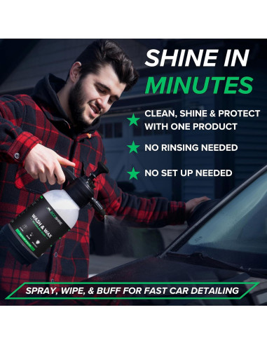 Kit de Lavado y Cera Sin Agua Ecoshine 8 Fl Oz - Detalle Rápido