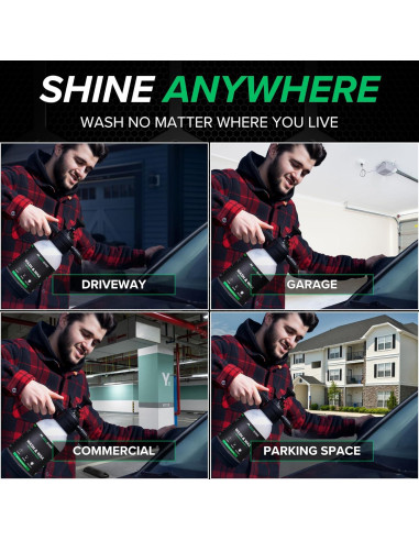 Kit de Lavado y Cera Sin Agua Ecoshine 8 Fl Oz - Detalle Rápido