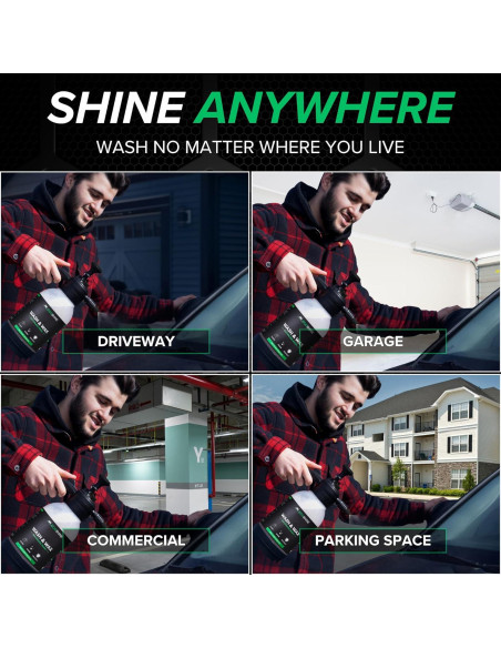 Kit de Lavado y Cera Sin Agua Ecoshine 8 Fl Oz - Detalle Rápido