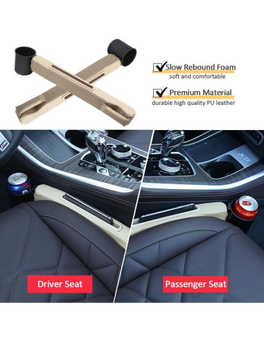 Relleno Espacio entre Asientos de Coche Durasiko FXS 2 Paquetes