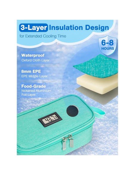 Bolsa de Enfriamiento de Leche Materna SUNMON Verde Claro