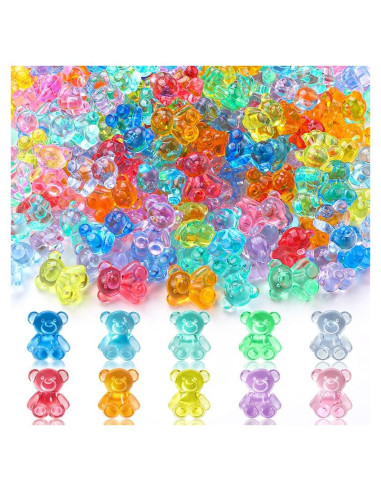 240 Mini Osos de Resina DIYDEC para Manualidades y Decoración