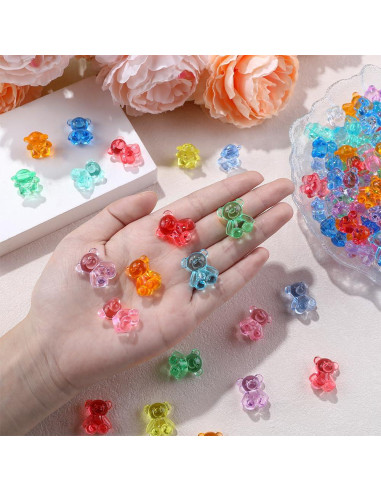 240 Mini Osos de Resina DIYDEC para Manualidades y Decoración
