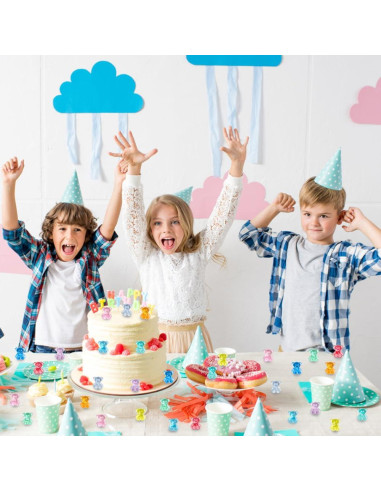 240 Mini Osos de Resina DIYDEC para Manualidades y Decoración