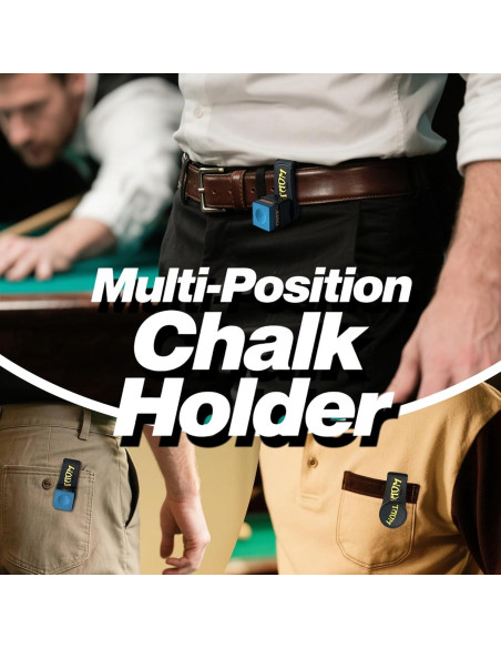 Soporte Magnético para Tiza de Billar Tai Ba Cues - Clip y 2 Soportes