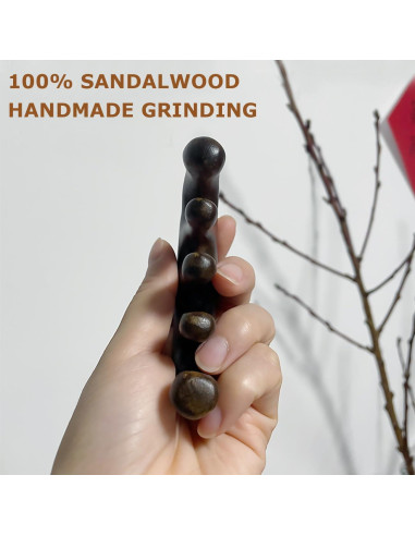 Masajeador de cuero cabelludo Doumewor de sándalo 6.35cm