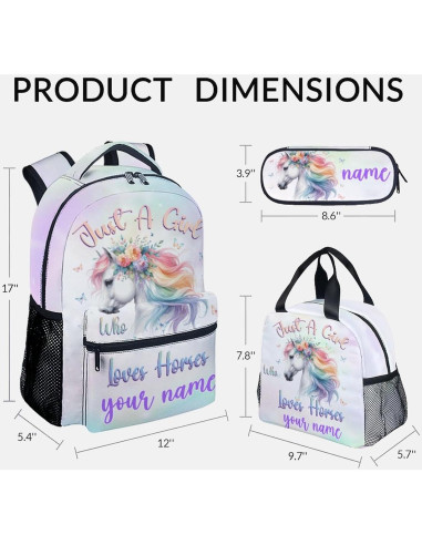 Mochila Escolar Personalizada UNIKITTY 43 cm con Almuerzo