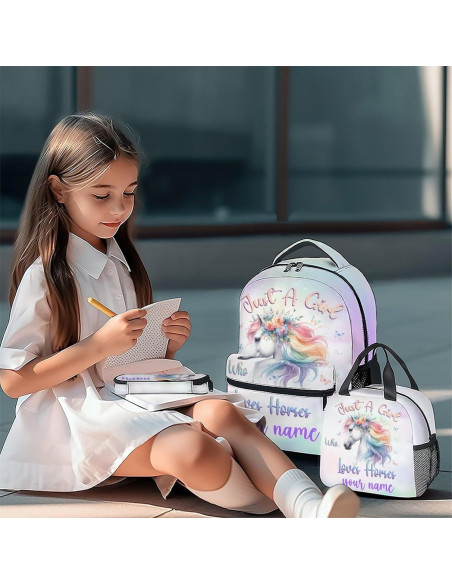 Mochila Escolar Personalizada UNIKITTY 43 cm con Almuerzo