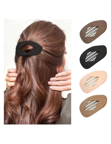 Clip de Cabello de Pico de Pato DNZPFU - 4 Piezas, 6x10 cm