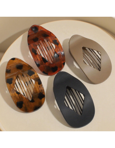 Clip de Cabello de Pico de Pato DNZPFU - 4 Piezas, 6x10 cm