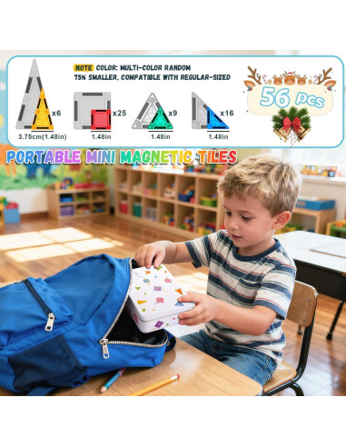 Set de Azulejos Magnéticos de Viaje 56pcs Dcsioike