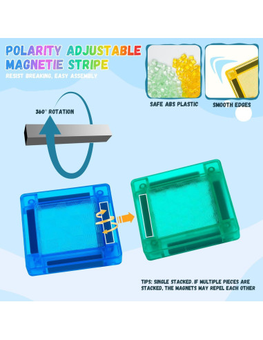 Set de Azulejos Magnéticos de Viaje 56pcs Dcsioike