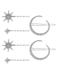 Clips para el Cabello Beaupretty Luna y Estrella Vintage 6 Piezas