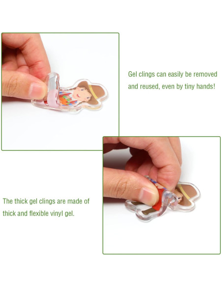 Adhesivos de Gel Grueso Tevxj Animales de Granja 23 PCS