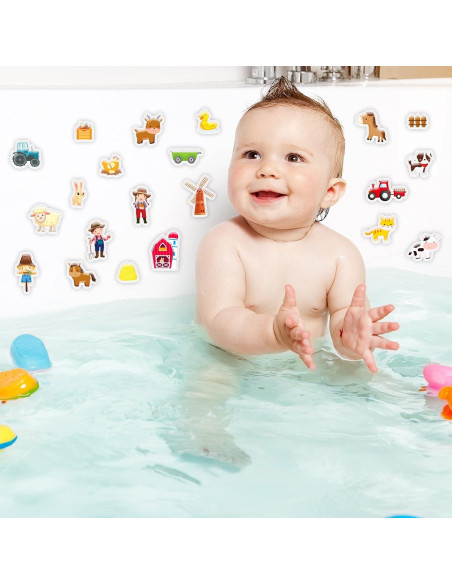 Adhesivos de Gel Grueso Tevxj Animales de Granja 23 PCS