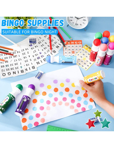 Set de 48 Marcadores de Bingo Crtiin 62.37 g Coloridos