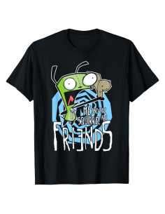 Camiseta gráfica Invader Zim G.I.R para hombres - 136g