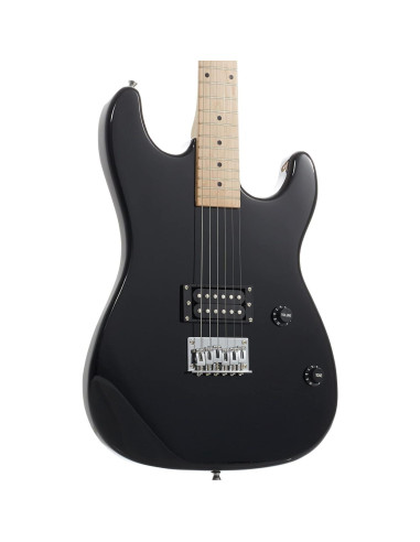 Guitarra Eléctrica Davison 39" Completa Negra con Accesorios