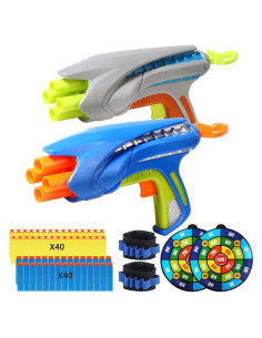 Pistola de Juguete Blaster RLZHLYC con 80 Dardos de Espuma