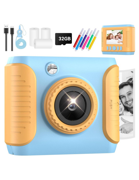 Cámara Instantánea Infantil GigaMinds C33 2.4" Azul